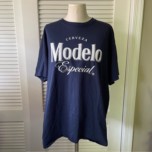 Modelo Navy Blue Logo T-Shirt - Picture 1 of 6